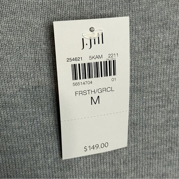 J.Jill Wearever Gray Mixed Media Maxi Dress Size Med Medium - Picture 6 of 11